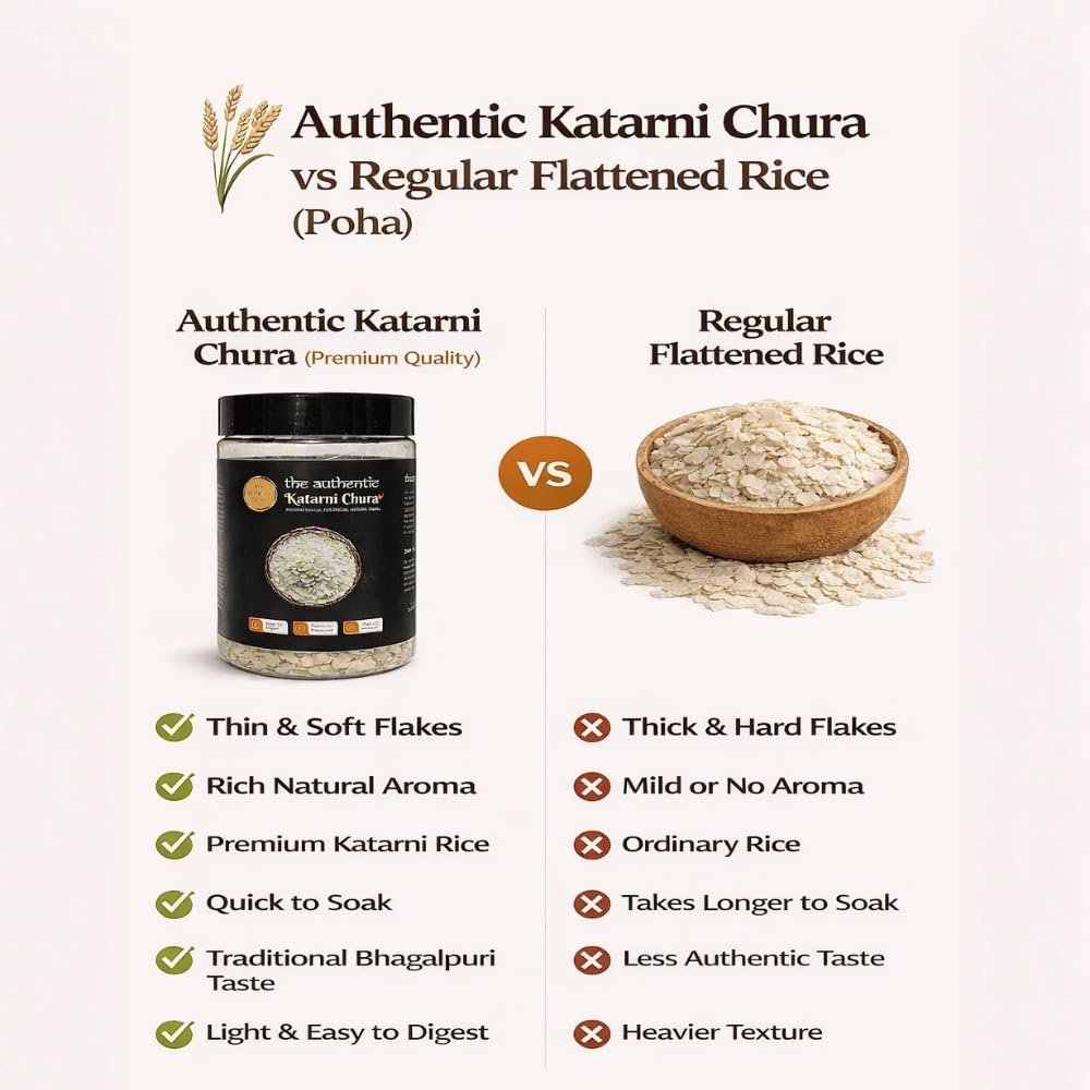 The Authentic Katarni Chura (Bhagalpuri Special) – Premium Katarni Poha, Traditional Flattened Rice, Rich Aroma & Easy to Digest
