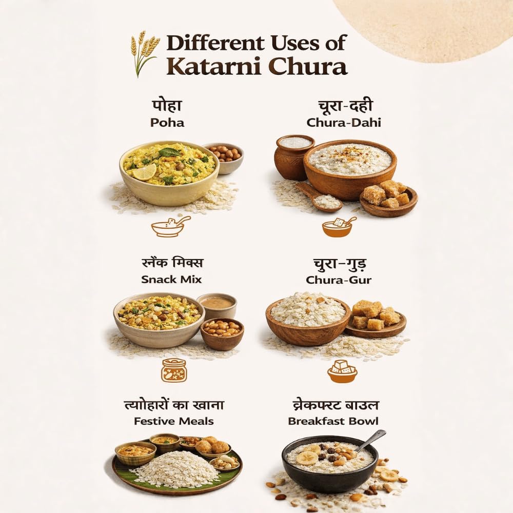 The Authentic Katarni Chura (Bhagalpuri Special) – Premium Katarni Poha, Traditional Flattened Rice, Rich Aroma & Easy to Digest