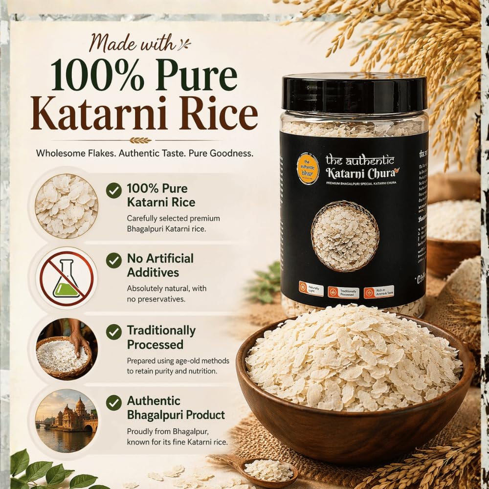 The Authentic Katarni Chura (Bhagalpuri Special) – Premium Katarni Poha, Traditional Flattened Rice, Rich Aroma & Easy to Digest