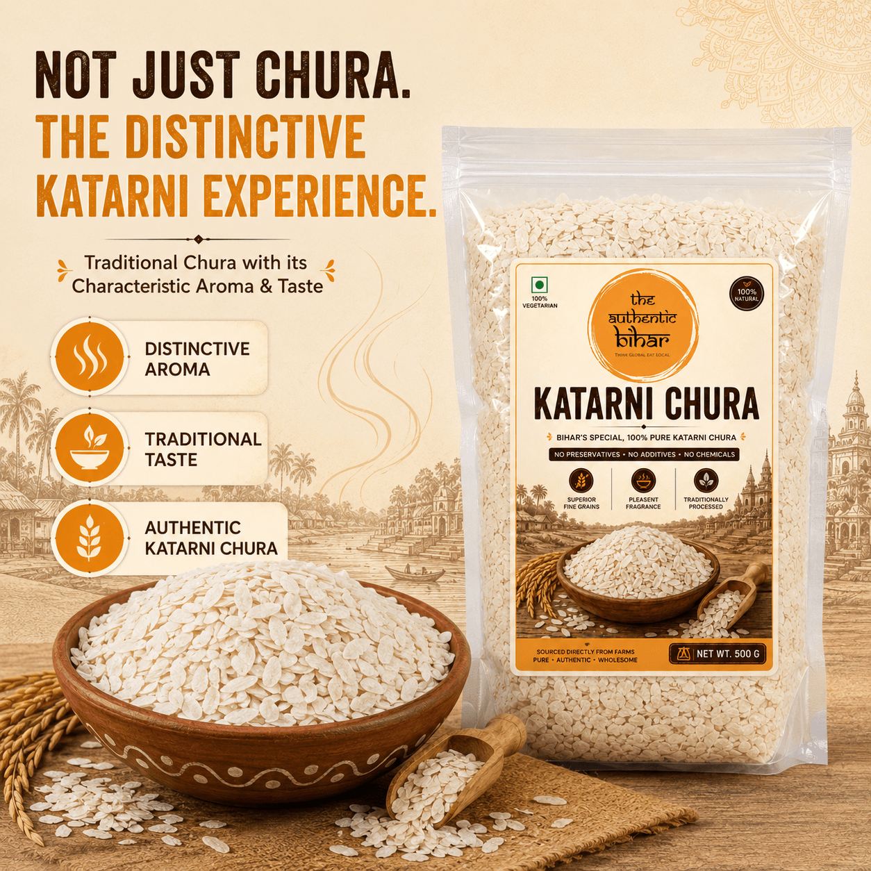 The Authentic Bihar Katarni Chura | Traditional Aromatic Bihari Chura (Poha) | Flattened Rice