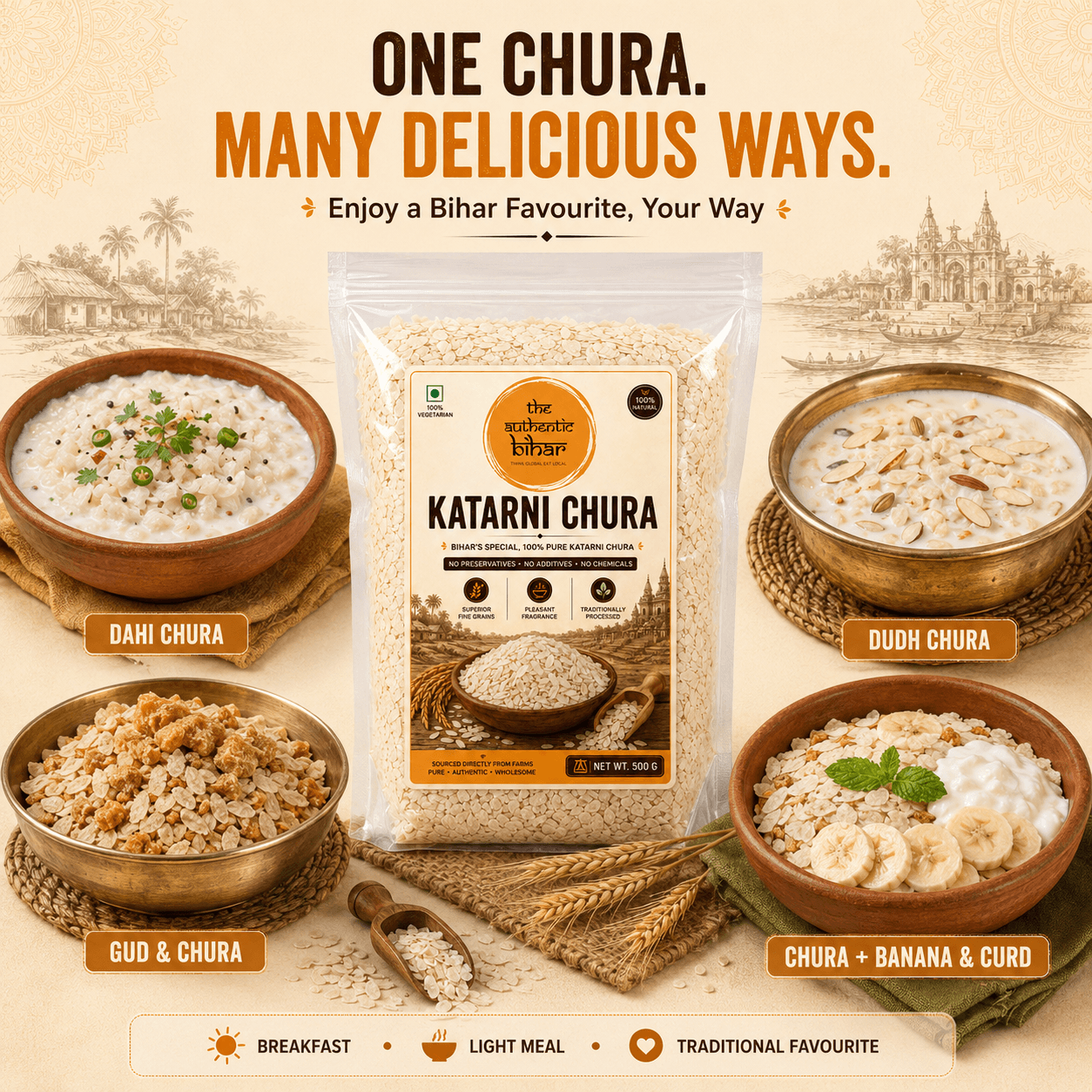 The Authentic Bihar Katarni Chura | Traditional Aromatic Bihari Chura (Poha) | Flattened Rice