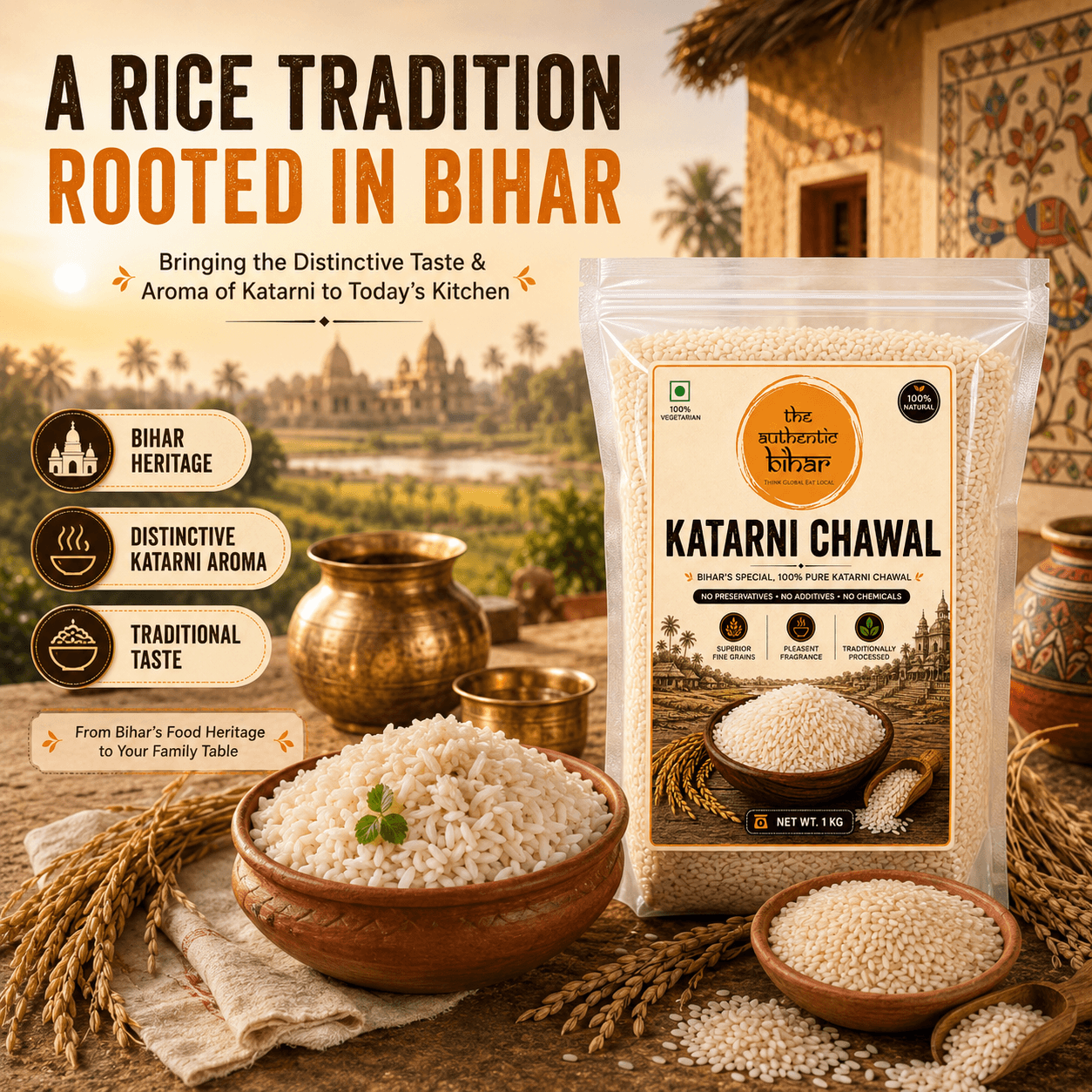 The Authentic Bihar Katarni Chawal | Traditional Aromatic Katarni Rice from Bihar