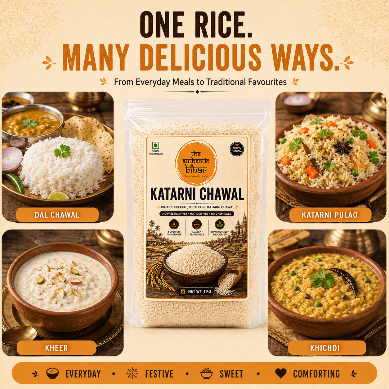 The Authentic Bihar Katarni Chawal | Traditional Aromatic Katarni Rice from Bihar