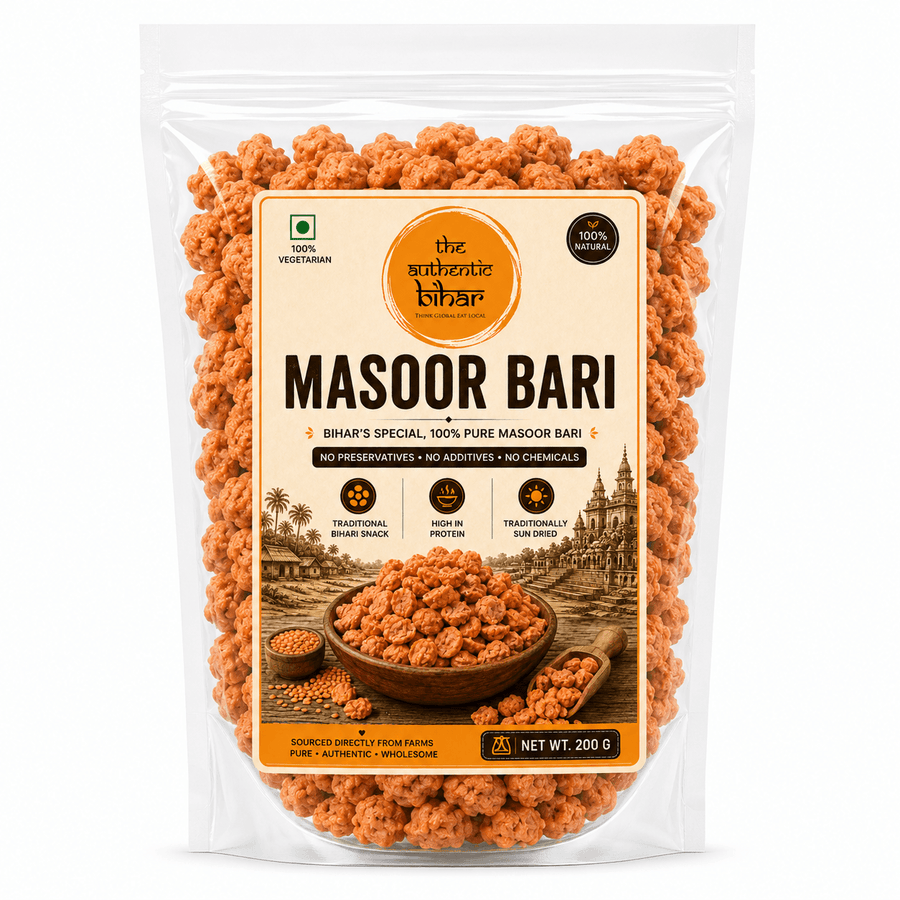 The Authentic Bihar Masoor Dal Bari | Traditional Bihari Sun-Dried Masoor Dal Bari | 200g
