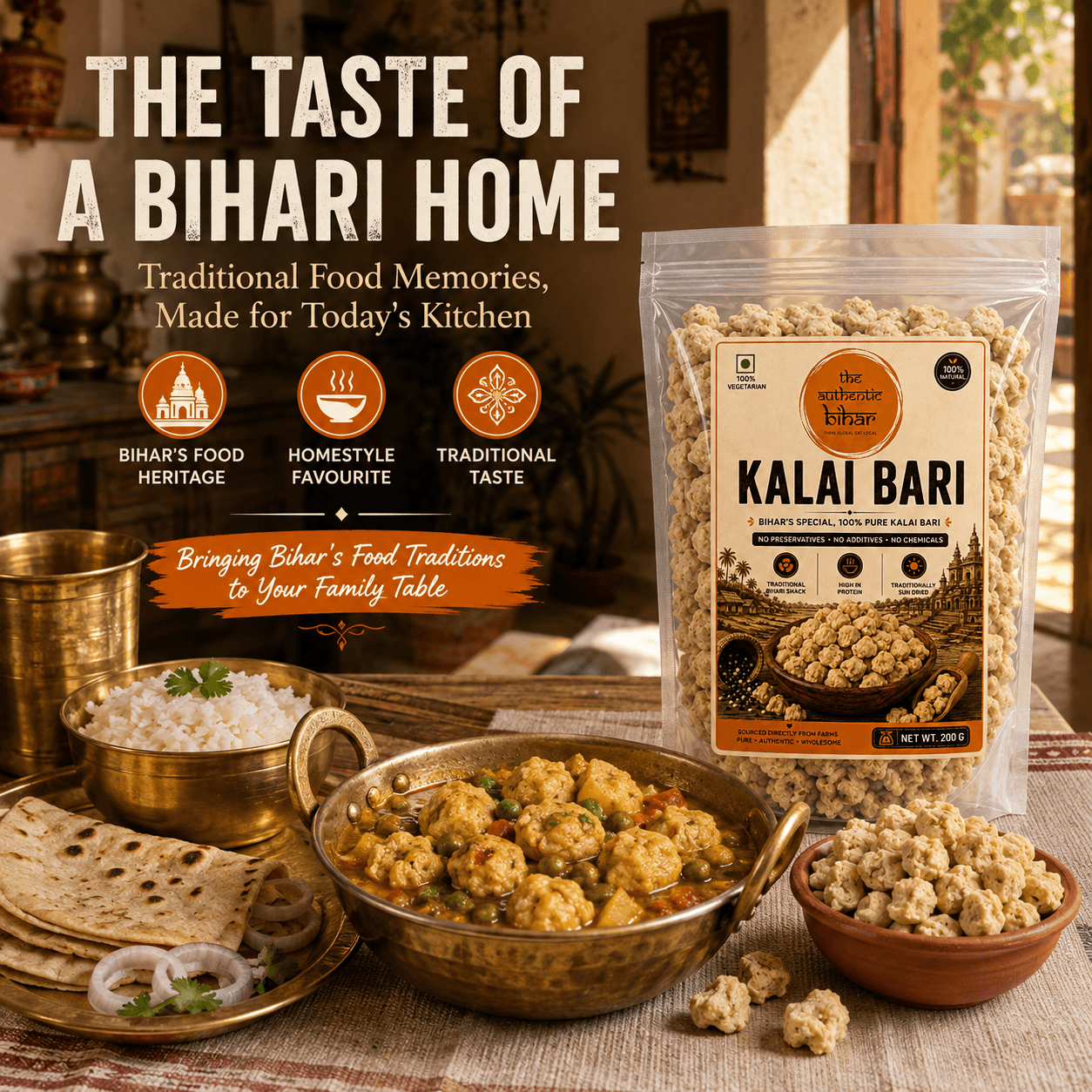 The Authentic Bihar Kalai Dal Bari | Traditional Bihari Urad Dal Bari | Sun-Dried
